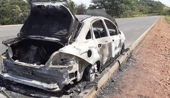 Corpo carbonizado é encontrado dentro de carro