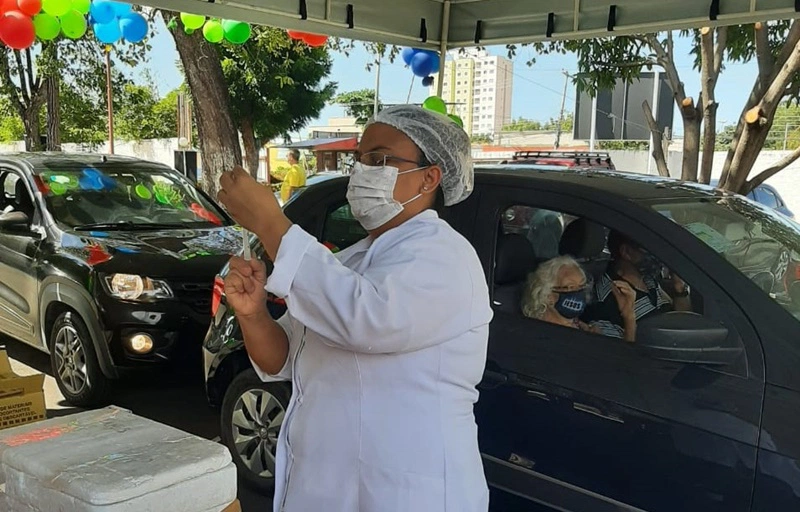 Vacinação contra gripe em Teresina.