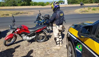 Motocicleta apreendida