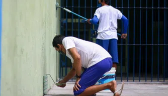 Detentos contribuem com a manutenção de unidades penais