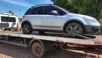 Veículo recuperado pela Polinter em Teresina.