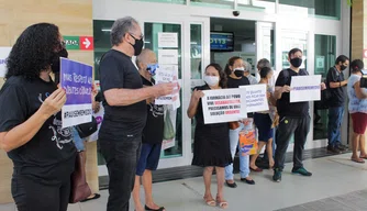 Manifestação na Farmácia do povo