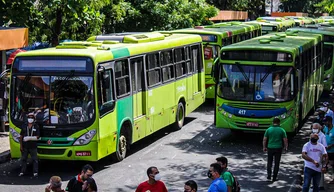 Manifestação dos motoristas e cobradores de Ônibus