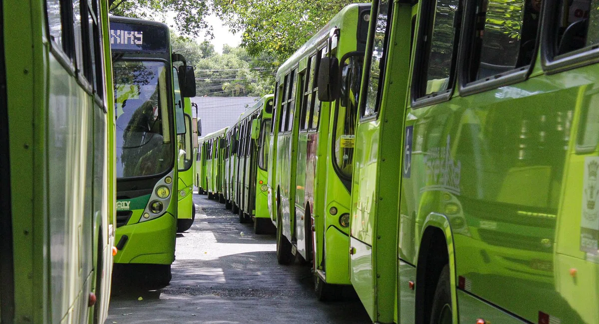 Manifestação dos motoristas e cobradores de Ônibus