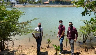 Ministério Público realiza vistoria da implantação da ponte sobre o rio Igaraçu.