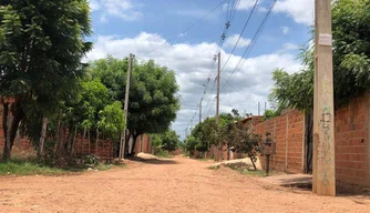 Rua que receberá pavimentação poliédrico.