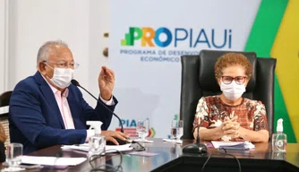 Dr. Pessoa e Regina Sousa em lançamento da campanha.