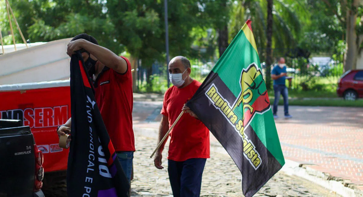 Manifestação na Câmara municipal de Teresina