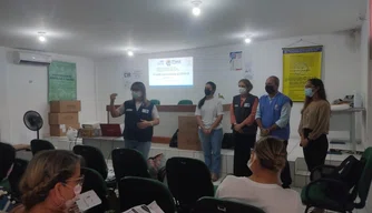 Equipes da Sesapi em visita a cidade de Parnaíba