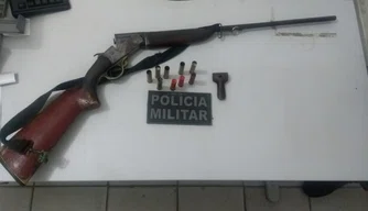 Armas de fogo apreendida pela Polícia Militar