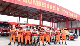 Integrantes do Corpo de Bombeiros