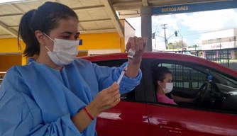 Vacinação contra Covid-19 em Teresina.