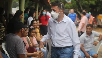 Prefeito Nonatinho do Sindicato em entrega de obras.