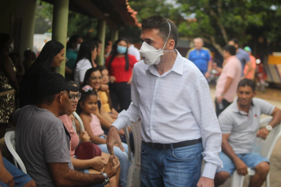 Prefeito Nonatinho do Sindicato em entrega de obras.