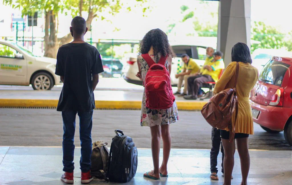 Movimentação no terminal rodoviário