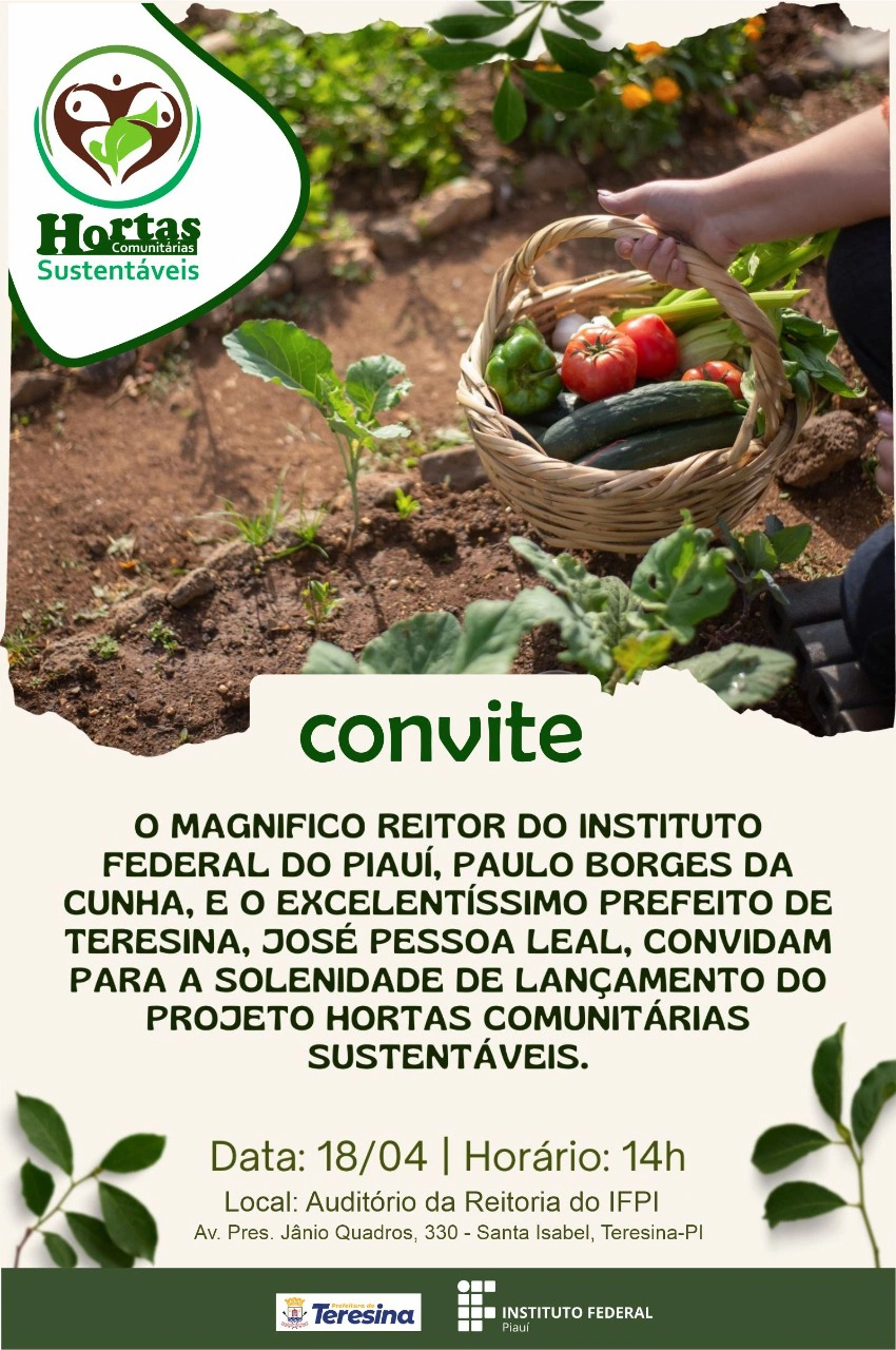 Projeto de Hortas comunitárias em Teresina.