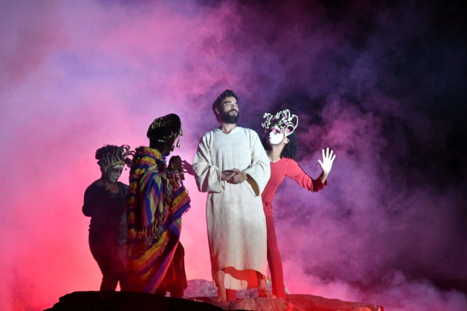 Espetáculo Paixão de Cristo em Floriano.