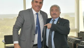 Ministro da Casa Civil, senador Ciro Nogueira, e senador Elmano Férrer.