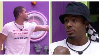 Discussão entre Arthur Aguiar e Paulo André no BBB 22.