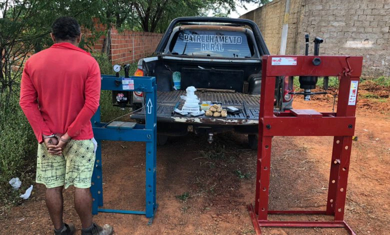 Homem é preso por tráfico de drogas