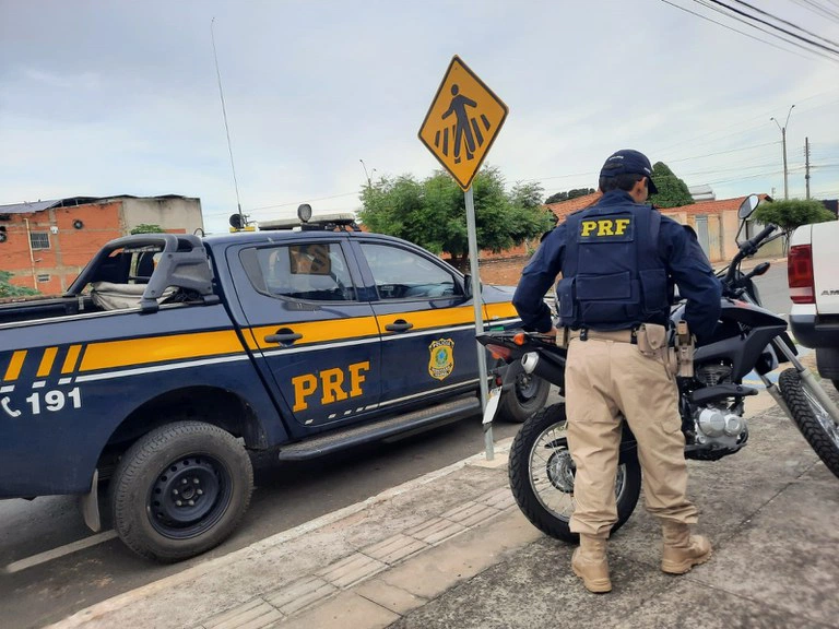 Moto apreendida em Água Branca