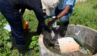 Fiscalização de Poços isolados na zona Sudeste de Teresina.