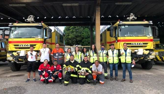 Atividade de segurança realizada no Aeroporto de Teresina.