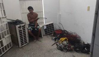 Acusado de roubo de cabos elétricos em Teresina.