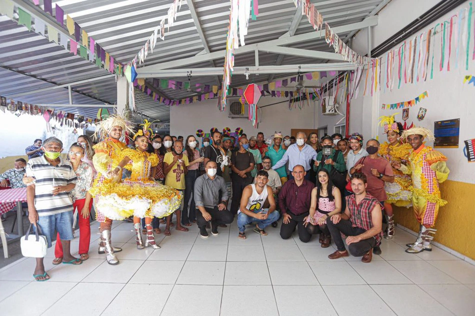 Ação junina no Centro de Valorização Para População em Situação de Rua (CVPSR).