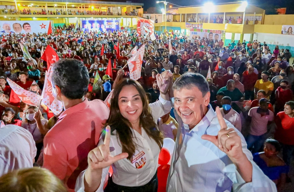 Rejane e Wellington Dias.