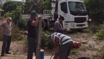 Novos poços tubulares na zona rural.