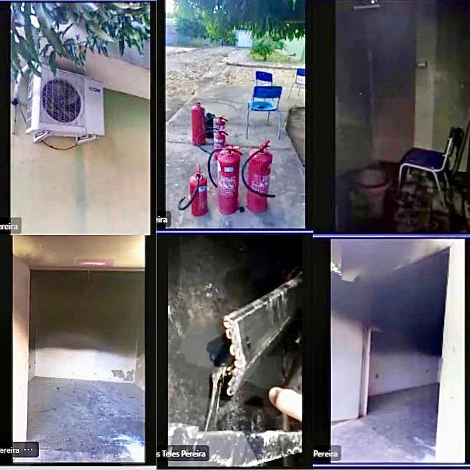Ministério Público faz vistoria em alojamento em centro de internação provisória.