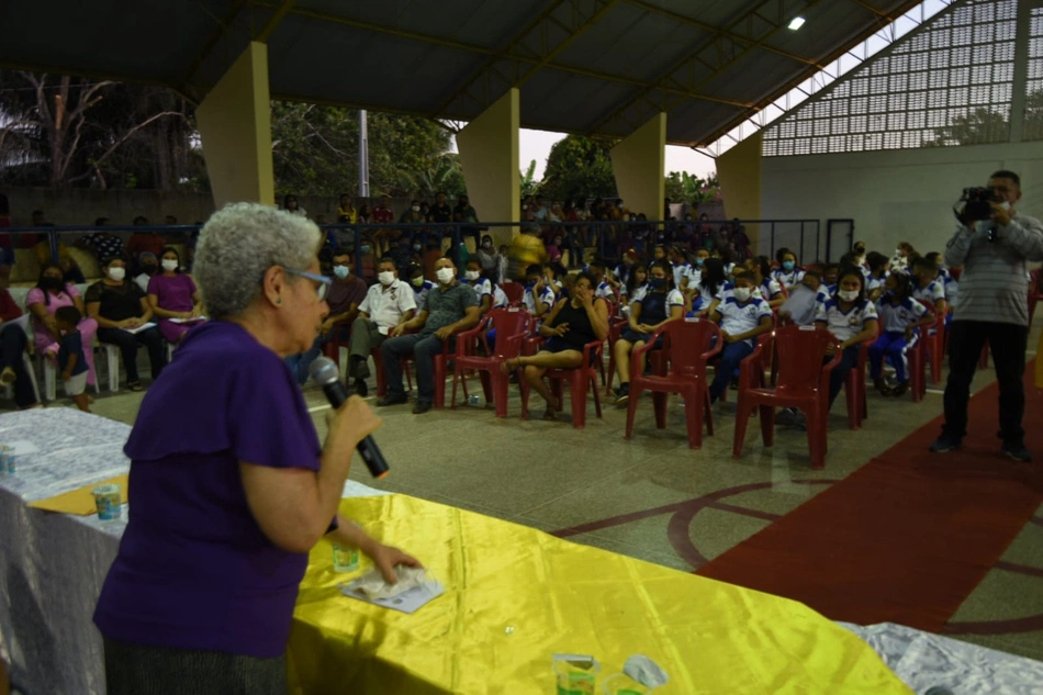 Governadora Regina Sousa em evento no final de semana.