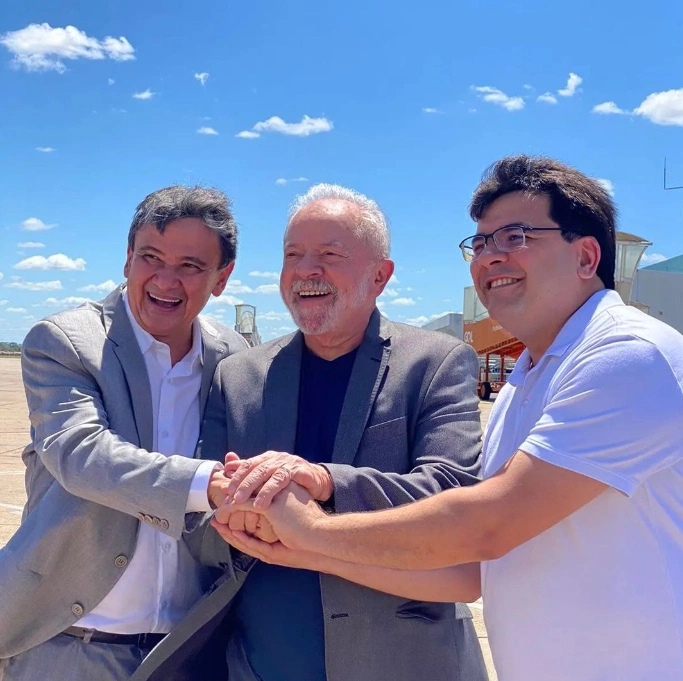 Wellington Dias, Lula e Rafael Fonteles