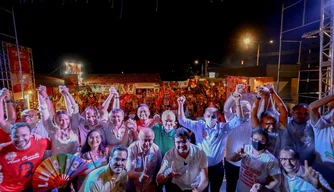 Rafael Fonteles e Wellington Dias realizam evento em Oeiras