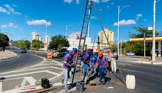 Trecho da avenida Miguel Rosa com a avenida Frei Serafim