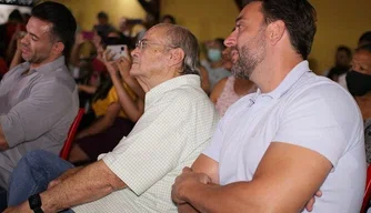 Átila Filho e Silvio Mendes na Escola de Música Dona Gal.