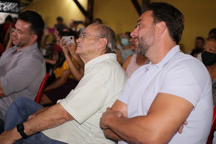 Átila Filho e Silvio Mendes na Escola de Música Dona Gal.