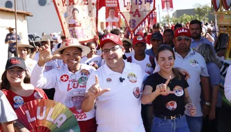 Rafael Fonteles e Wellington Dias visitam a cidade Sussuapara.