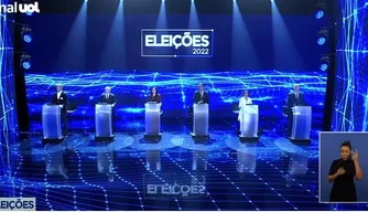 Debate com candidatos à presidência da República na Band.