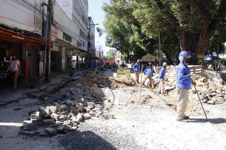 Obras no Centro de Teresina