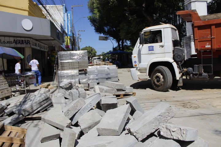 Obras no Centro de Teresina