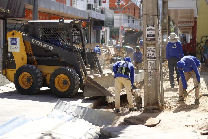 Obras no Centro de Teresina