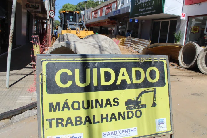 Obras no Centro de Teresina