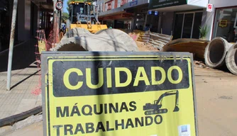 Obras no Centro de Teresina