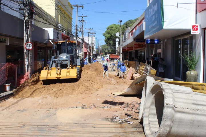 Obras no Centro de Teresina