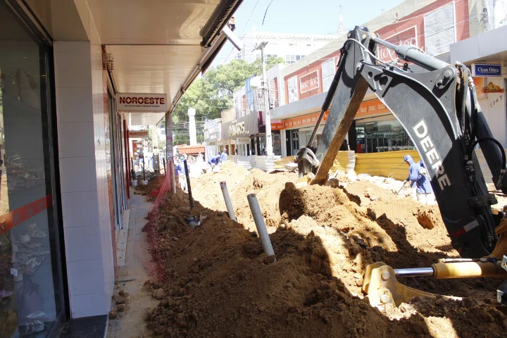 Obras no Centro de Teresina