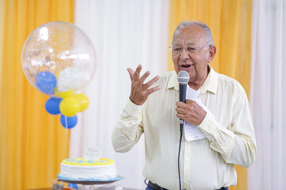 Dr. Pessoa em aniversário do Hospital do Monte Castelo.