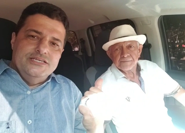 Candidato Gustavo Henrique e vice Domingos Bezerra