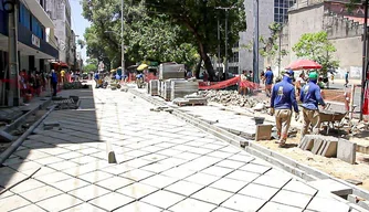 Obras no Centro de Teresina.